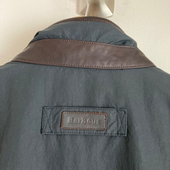 Barbour Dark Blue Raincoat - Picture 6 of 13